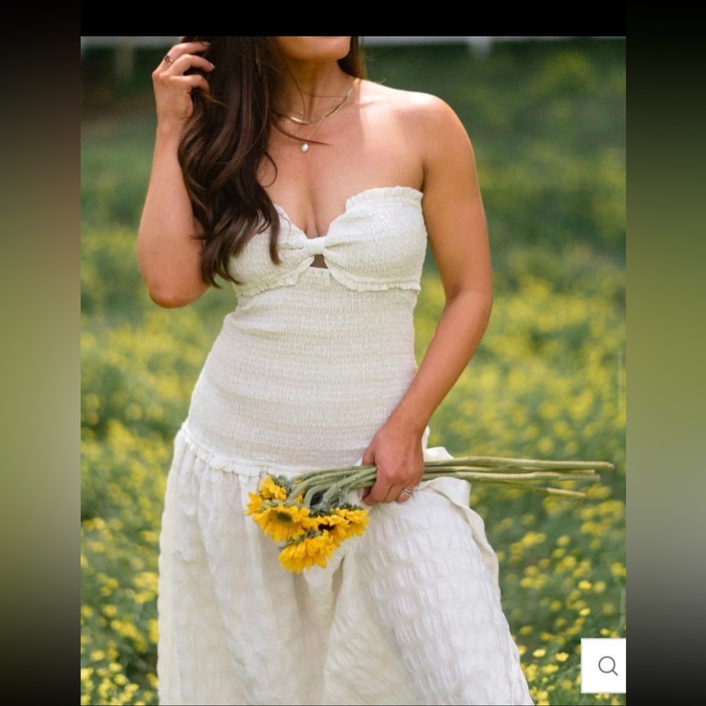 Strapless Ivory Dress